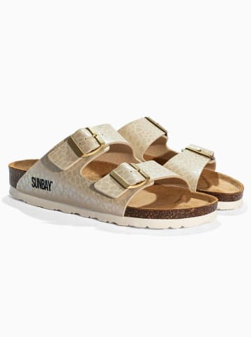 Sunbay Pantoletten "Trefle" in Beige