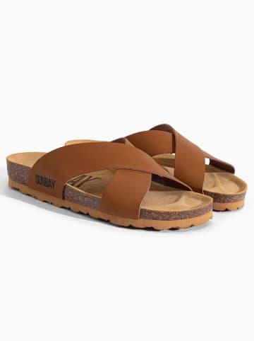 Sunbay Pantoletten "Mackay" in Braun