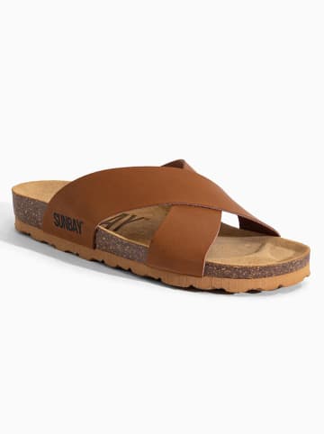 Sunbay Pantoletten "Mackay" in Braun