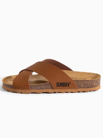 Sunbay Pantoletten "Mackay" in Braun