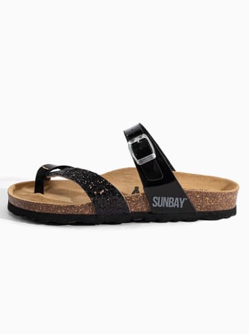 Sunbay Teenslippers "Tulipe" zwart