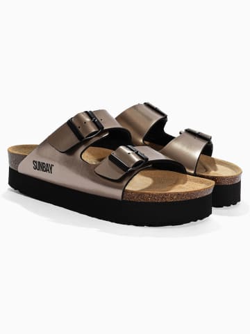 Sunbay Pantoletten "Edelweiß" in Gold