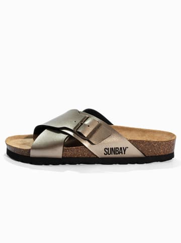 Sunbay Klapki "Iris" w kolorze złotym