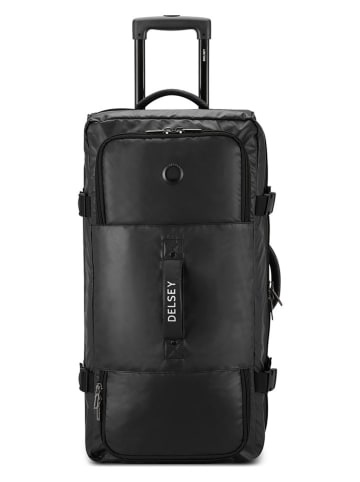 Delsey Softcase-Trolley "Raspail" in Schwarz - (B)30 x (H)73 x (T)35 cm