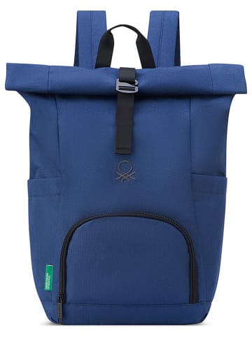 Delsey x Benetton Rucksack "Be" in Blau - (B)37 x (H)44 x (T)13 cm