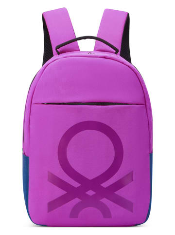 Delsey x Benetton Rucksack "Fabrica" in Pink - (B)30 x (H)44 x (T)14 cm
