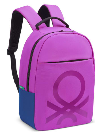 Delsey x Benetton Rucksack "Fabrica" in Pink - (B)30 x (H)44 x (T)14 cm