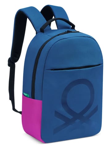 Delsey x Benetton Rucksack "Fabrica" in Blau - (B)30 x (H)44 x (T)14 cm