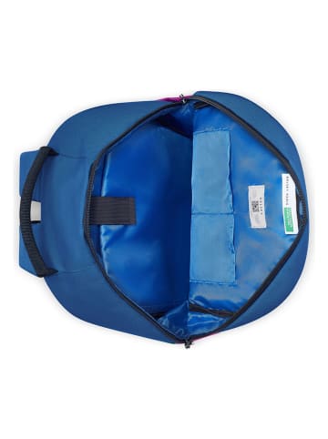 Delsey x Benetton Rucksack "Fabrica" in Blau - (B)30 x (H)44 x (T)14 cm