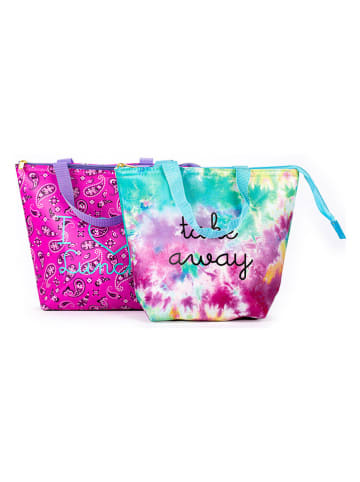 Tri-Coastal Design 2er-Set: Isoliertaschen in Pink/ Bunt - (L)29 x (B)32 cm