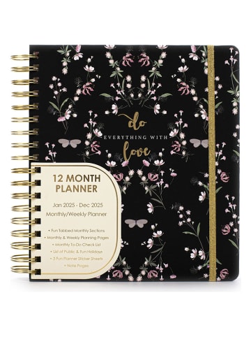 Tri-Coastal Design Jaarplanner zwart - (L)23,5 x (B)23 cm