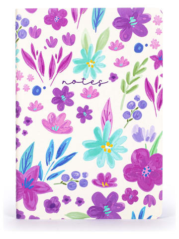 Tri-Coastal Design 2er-Set: Notizbücher in Weiß/ Lila - (L)23 x (B)14,5 cm