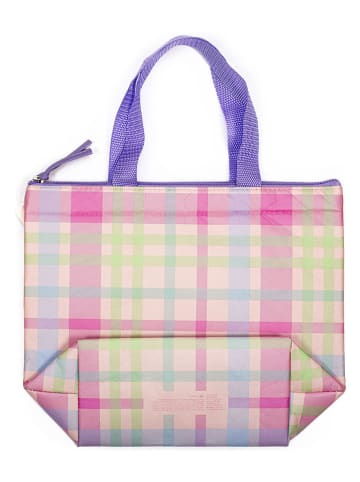 Tri-Coastal Design Torba termiczna w kolorze jasnoróżowo-fioletowo-zielonym - 32 x 26 cm