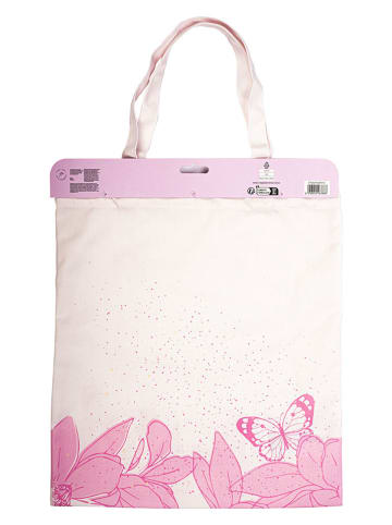 Tri-Coastal Design Shopper in Creme/ Pink - (L)40 x (B)37cm