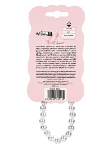 Tri-Coastal Design Sleutelhanger wit/goudkleurig - (L)13 cm