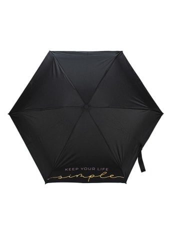 Tri-Coastal Design Taschenschirm in Schwarz