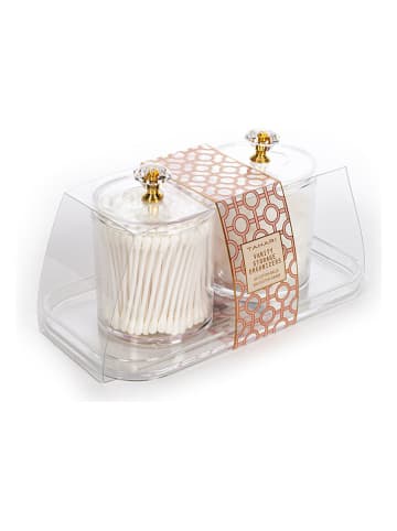 Tri-Coastal Design 3tlg. Kosmetik-Aufbewahrungs-Set in Gold
