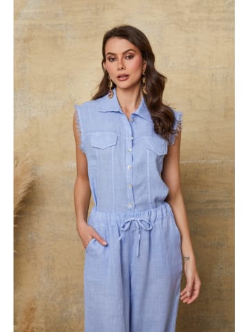 Joséfine Leinen-Bluse "Jim" in Hellblau