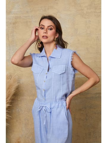 Joséfine Leinen-Bluse "Jim" in Hellblau
