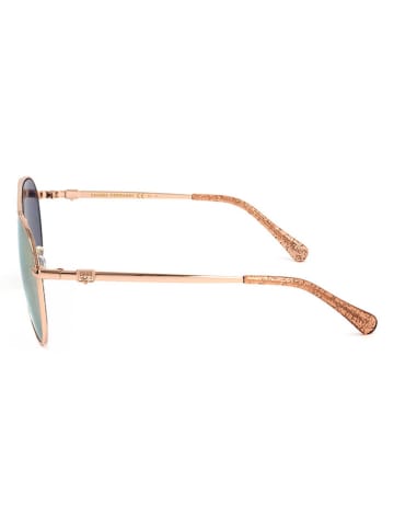 Chiara Ferragni Damen-Sonnenbrille in Gold/ Rosa