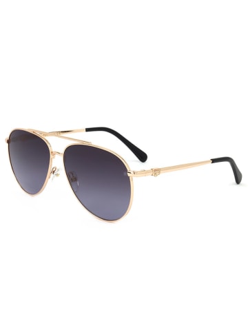 Chiara Ferragni Damen-Sonnenbrille in Gold/ Dunkelblau