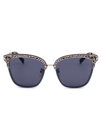 Escada Damen-Sonnenbrille in Schwarz-Gold/ Dunkelblau