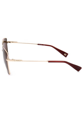 Furla Damen-Sonnenbrille in Gold/ Braun