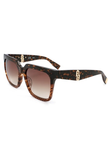 Furla Damen-Sonnenbrille in Schwarz/ Hellbraun