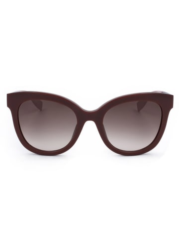 Furla Damskie okulary przeciwsłoneczne w kolorze brązowo-jasnoróżowym