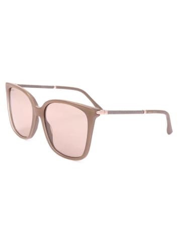 Jimmy Choo Damskie okulary przeciwsłoneczne w kolorze beżowo-jasnoróżowym
