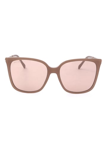 Jimmy Choo Damskie okulary przeciwsłoneczne w kolorze beżowo-jasnoróżowym