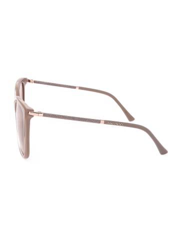 Jimmy Choo Damskie okulary przeciwsłoneczne w kolorze beżowo-jasnoróżowym