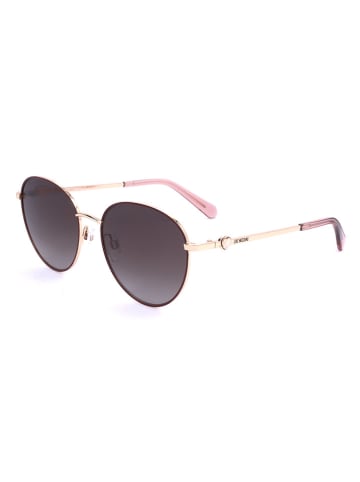 Moschino Damen-Sonnenbrille in Gold/ Braun