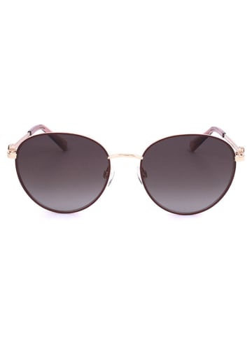 Moschino Damen-Sonnenbrille in Gold/ Braun