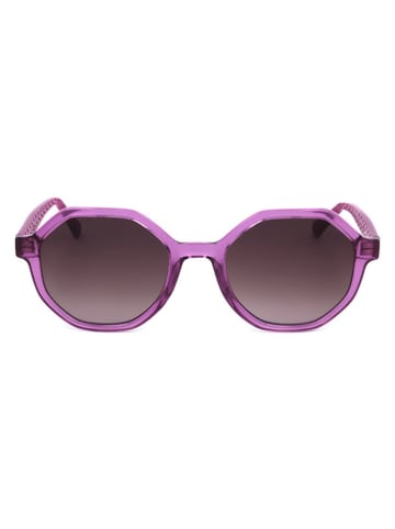 Moschino Damskie okulary przeciwsłoneczne w kolorze fioletowo-brązowym