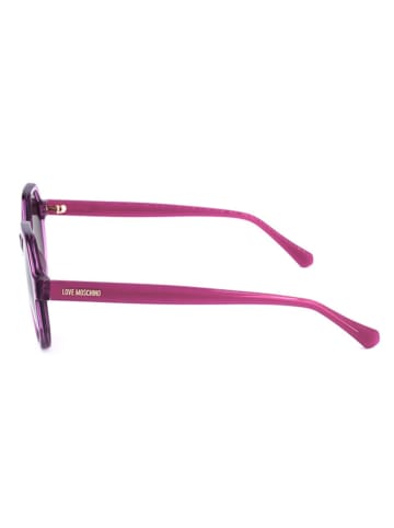Moschino Damskie okulary przeciwsłoneczne w kolorze fioletowo-brązowym