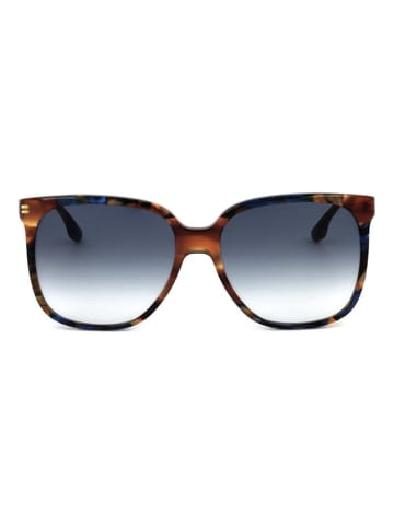 Victoria Beckham Damen-Sonnenbrille in Hellbraun/ Dunkelblau