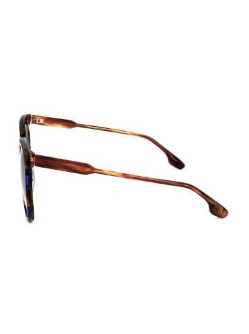 Victoria Beckham Damen-Sonnenbrille in Hellbraun/ Dunkelblau