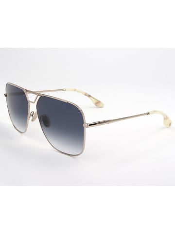 Victoria Beckham Damen-Sonnenbrille in Silber/ Dunkelblau