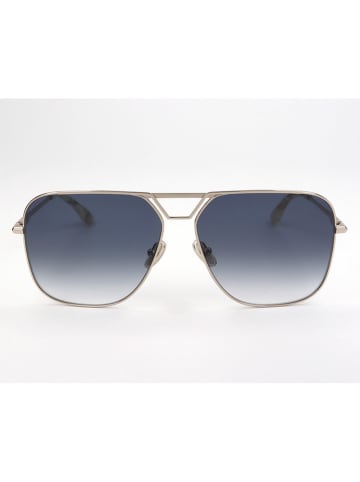 Victoria Beckham Damen-Sonnenbrille in Silber/ Dunkelblau