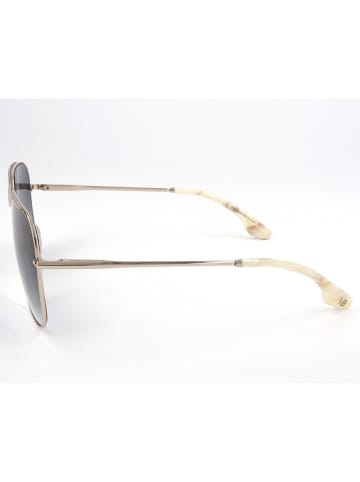 Victoria Beckham Damskie okulary przeciwsłoneczne w kolorze srebrno-granatowym