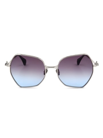 Vivienne Westwood Damen-Sonnenbrille in Silber/ Dunkelblau