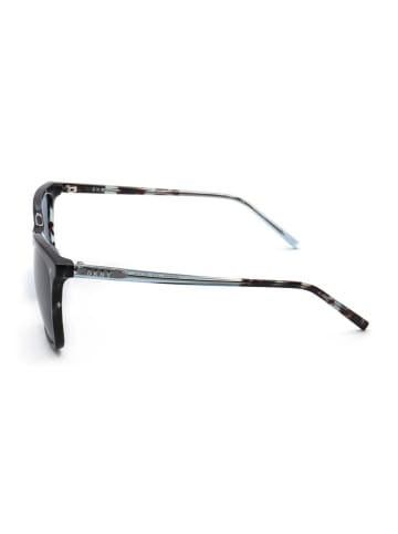 DKNY Damen-Sonnenbrille in Schwarz/ Blau