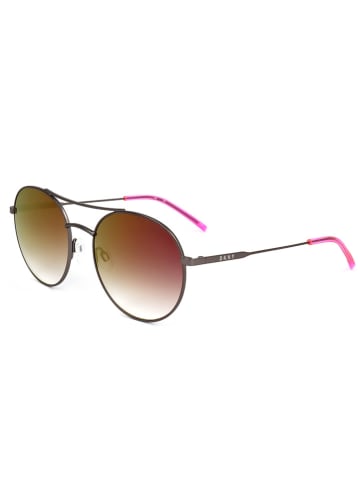 DKNY Damskie okulary przeciwsłoneczne w kolorze srebrno-czerwonym
