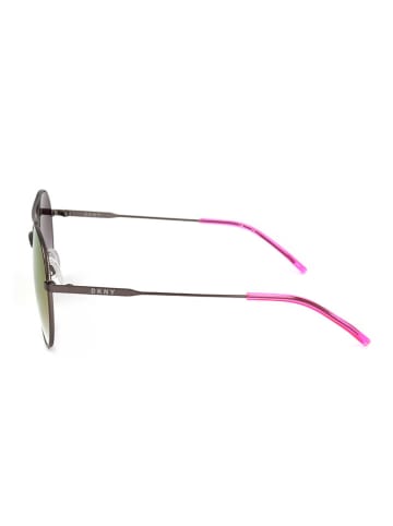 DKNY Damskie okulary przeciwsłoneczne w kolorze srebrno-czerwonym