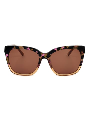 DKNY Damen-Sonnenbrille in Braun/ Hellbraun