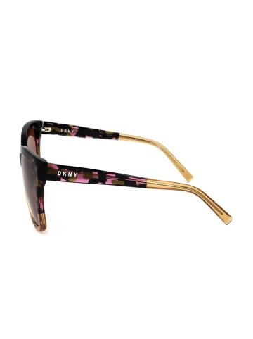 DKNY Damen-Sonnenbrille in Braun/ Hellbraun