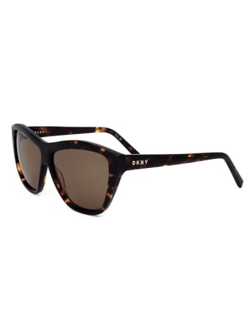 DKNY Damen-Sonnenbrille in Braun/ Hellbraun