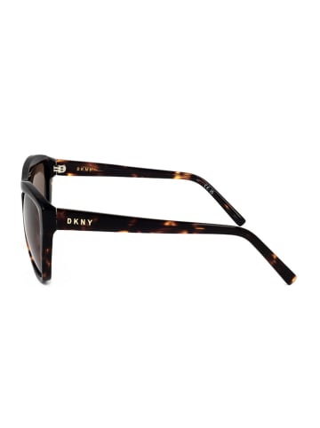 DKNY Damen-Sonnenbrille in Braun/ Hellbraun