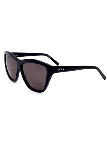 DKNY Damskie okulary przeciwsłoneczne w kolorze czarno-brązowym
